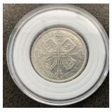 1931 Silver, United Kingdom Florin.  King George V