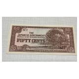 World War II Japanese Government Banknote.