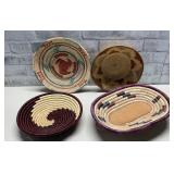 Fair Trade Woven Baskets.  S. American/ Africa
