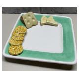 Ceramic 3D Cheese & Cracker Platter.