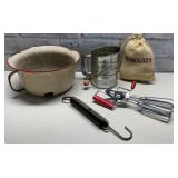 Vintage/ Antique Kitchen Lot.  (5)