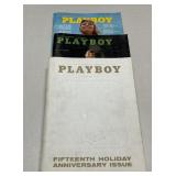 Vtg. Playboy Magazines Lot.(3)  1960-1970