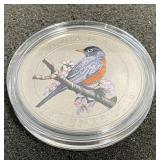 RCM 2013, .25 Cent Colored Coin American Robin