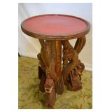 BALINESE ROUND TABLE WITH MYTICAL CREATURES