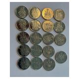 Canada Half Dollars Lot of 19 Coins 1968-2013