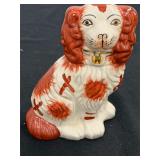 Vintage English Staffordshire Dog Glazed Ceramic