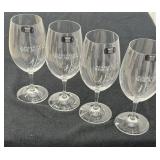 Four Riedel Wine Glasses Etched Jackson Hole