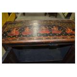 HAND PAINTED 2 DOOR CABINET OF HINDU INFLUENCE