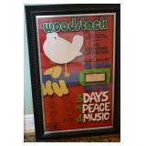 Reproduction Woodstock Poster w/ Authentic Ticket