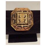 Vintage Peruvian 14K Yellow Gold Brooch or Pendant