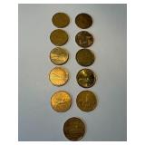 Canada Loonie $1 One Dollar Coins Lot of 11