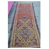 KILIM SHAHSEVAN TRIBAL RUNNER HANDKNOTTED WOOL RUG