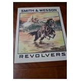 Smith & Wesson Revolver Ad 'The Hostile' 11 x 14'