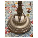 Floor Lamp Nouveau Deco Thin Column Circular Base