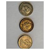 Canada Quarters Lot of 3 Vintage Coins