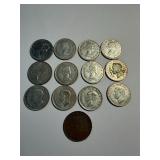 Canada Quarters 1943-1968, Penny 1915 Lot of 13