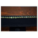 Natural Green Jade Color Stones Two 2 Bracelets