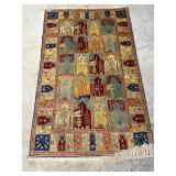 Turkish Hereke or Persian Bakhtiari Silk Rug