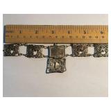 Vintage Peruvian Filagree Bracelet Sterling Silver