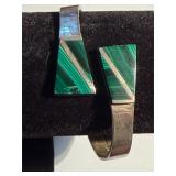Vintage Taxco Sterling Silver Hinged Cuff Bracelet