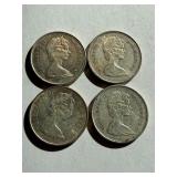 Canada Half Dollar Lot of 4 Coins - Bobcat
