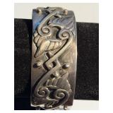 Mexican Sterlin Silver Cuff Bracelet Emma Melendez