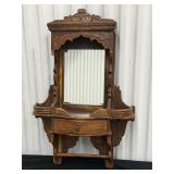 Vintage Wooden Jharokha hand-carved Wall Mirror
