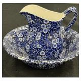 Vitg Royal Crownford Staffordshire Pitcher & Bowl