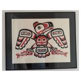 Eagle with Salmon 1979 Haida Artist Freda Diesing