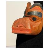 Vtg. Canada Wood Nisga'a NW Indian Raven Carving