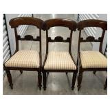 Vintage Set of 3 Side Chairs Regency Style