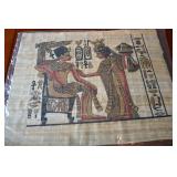 Hand Painted Ancient Egyptian Papyrus Set of 9
