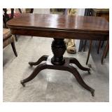 Empire Style Mahogany Hinged Card or Game table
