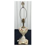 Vintage Italian Capodimonte Porcelain Table Lamp