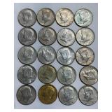 KENNEDY SILVER HALF DOLLARS 1965-1969 Lot of 20