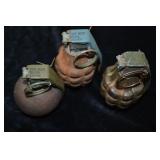 Lot of 3 US Practice Grenades