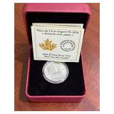 2014 Royal Canadian Mint $3 fine silver coin