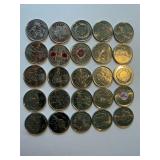 Commemorative Canadian Quarters Bulk Lot of 25
