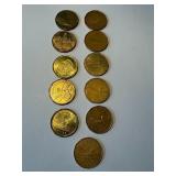 Canada Loonie $1 One Dollar Coins Lot of 11