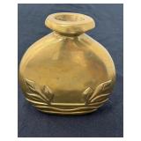 Vintage Art Deco Brass Vase by Dolbi Cashier