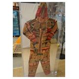 AFRICAN, NIGERIAN MASQUERADE COSTUME IN LUCITE