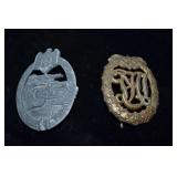 WW2 Panzer Assault Badge & DRL Sports Badge Bronze