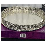 Decorator's Choice Round Gallery Serving Tray 14