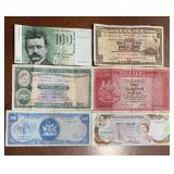 Lot of 6 Six Foreign Banknotes