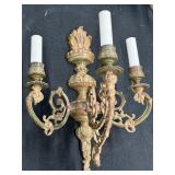 Four Antique French Baroque Wall Candelabra Sconce