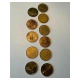 Canada Loonie $1 One Dollar Coins Lot of 11