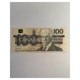 Canada Currency $100 One Hundred Dollar 1988