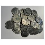 Kennedy Clad Half Dollars 1971- US Coins Lot of 41