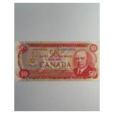 Canada Currency $50 Fifty Dollar 1973 Banknote