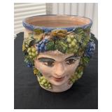 Vintage Handpainted Figural Vase Fratatoni Vietri